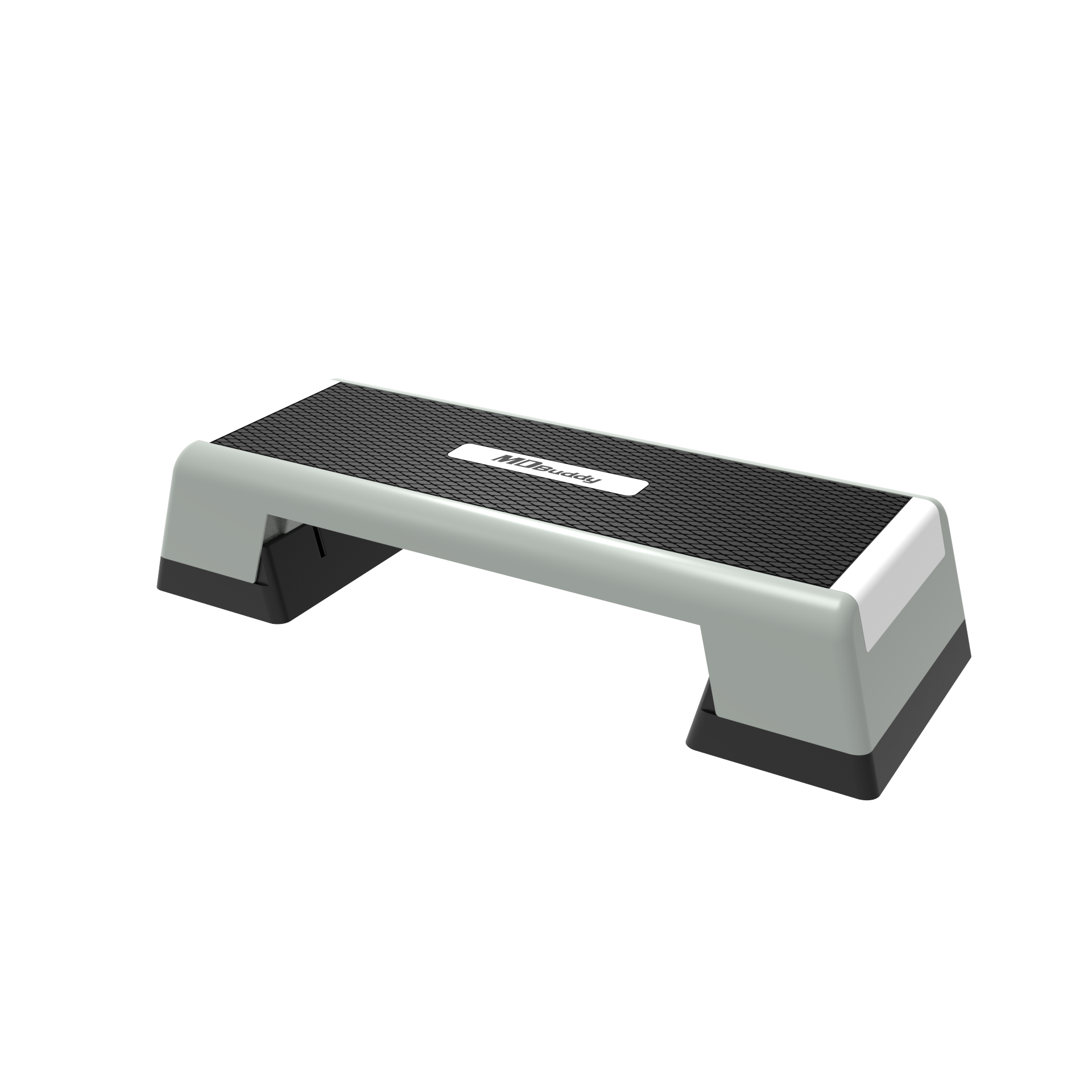 Aerobic Step - 1150mm(L)×371mm(W)×250mm(H) - Grey+Black