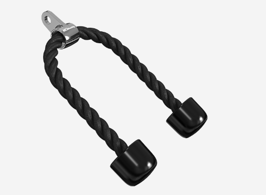Tricep Rope - 660mm(L) - Black+Chromed