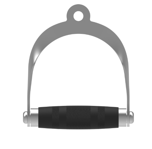 Single Grip Handle - 150mm(L)×170mm(W) - Chromed+Black