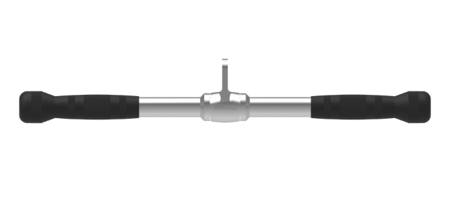 Revolving 20" Straight Bar - 515mm(L) - Chromed+Black