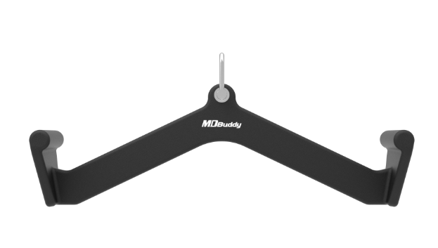 Lat Pull Down Bar - 560mm(L)×120mm(W)×175mm(H) - Black Matte