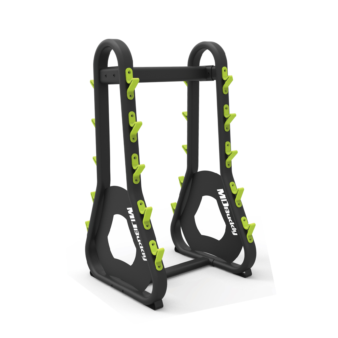 Barbell Rack - Assembly Size: 900mm(L)×880mm(W)×1660mm(H) Main Tube: PT100mm(L)×50mm(W)×2mm(T) - Black Matte